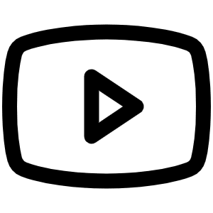 Youtube Logo Icon from Phosphor Regular Set