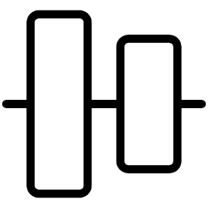 Align Center Vertical Thin Icon from Phosphor Thin Set