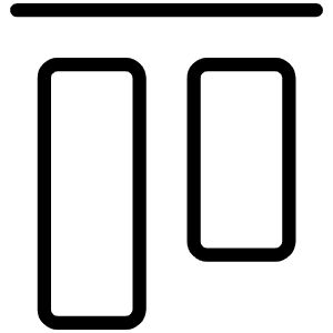 Align Top Thin Icon from Phosphor Thin Set