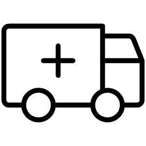 Ambulance Thin Icon from Phosphor Thin Set