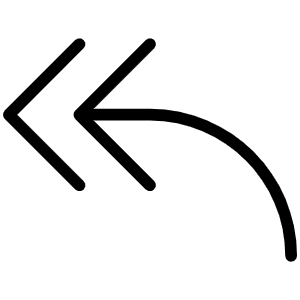 Arrow Bend Double Up Left Thin Icon from Phosphor Thin Set