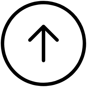 Arrow Circle Up Thin Icon from Phosphor Thin Set