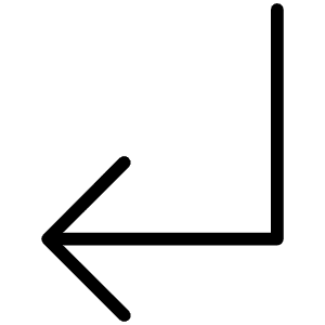 Arrow Elbow Down Left Thin Icon from Phosphor Thin Set