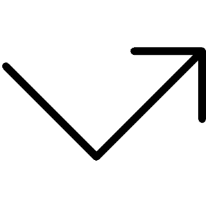 Arrow Elbow Right Thin Icon from Phosphor Thin Set