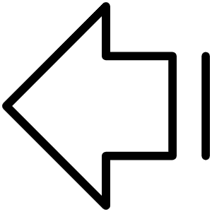 Arrow Fat Line Left Thin Icon from Phosphor Thin Set
