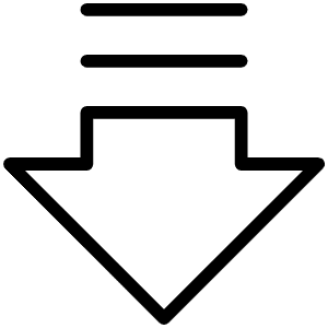 Arrow Fat Lines Down Thin Icon from Phosphor Thin Set