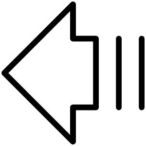 Arrow Fat Lines Left Thin Icon from Phosphor Thin Set