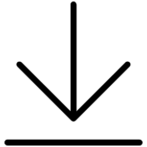 Arrow Line Down Thin Icon from Phosphor Thin Set