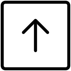 Arrow Square Up Thin Icon from Phosphor Thin Set