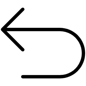 Arrow U Up Left Thin Icon from Phosphor Thin Set