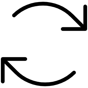 Arrows Clockwise Thin Icon from Phosphor Thin Set