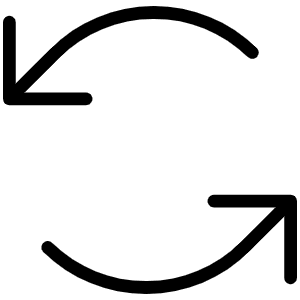 Arrows Counter Clockwise Thin Icon from Phosphor Thin Set