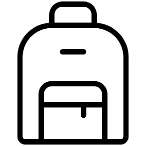 Backpack Thin Icon from Phosphor Thin Set