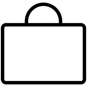 Bag Simple Thin Icon from Phosphor Thin Set