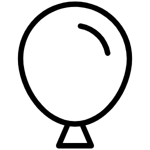 Balloon Thin Icon from Phosphor Thin Set
