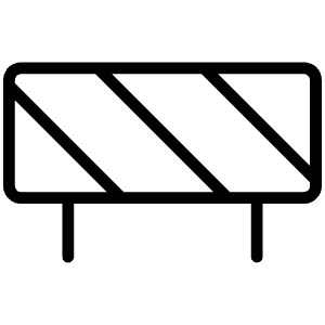 Barricade Thin Icon from Phosphor Thin Set