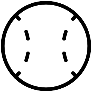 Baseball Thin Icon from Phosphor Thin Set