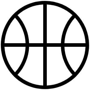 Basketball Thin Icon from Phosphor Thin Set