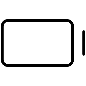Battery Empty Thin Icon from Phosphor Thin Set