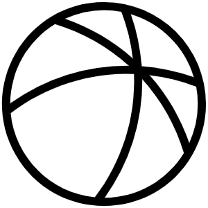 Beach Ball Thin Icon from Phosphor Thin Set