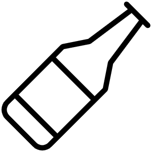 Beer Bottle Thin Icon from Phosphor Thin Set