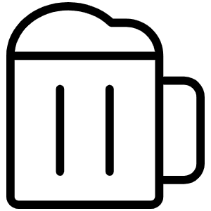 Beer Stein Thin Icon from Phosphor Thin Set
