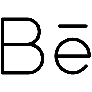 Behance Logo Thin Icon from Phosphor Thin Set