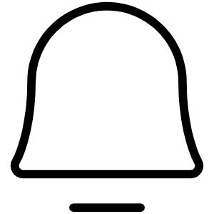 Bell Simple Thin Icon from Phosphor Thin Set