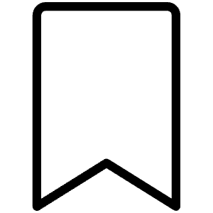 Bookmark Simple Thin Icon from Phosphor Thin Set