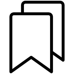 Bookmarks Thin Icon from Phosphor Thin Set