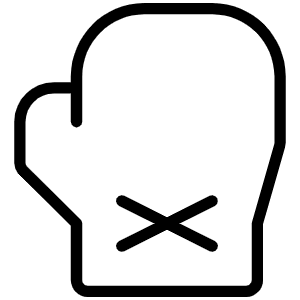 Boxing Glove Thin Icon from Phosphor Thin Set