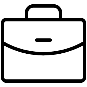 Briefcase Thin Icon from Phosphor Thin Set