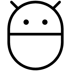 Bug Droid Thin Icon from Phosphor Thin Set