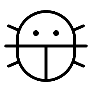 Bug Thin Icon from Phosphor Thin Set