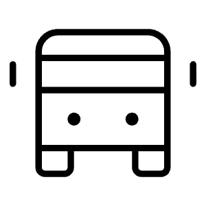 Bus Thin Icon from Phosphor Thin Set