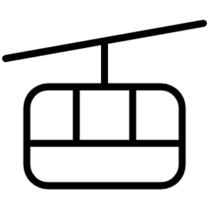 Cable Car Thin Icon from Phosphor Thin Set