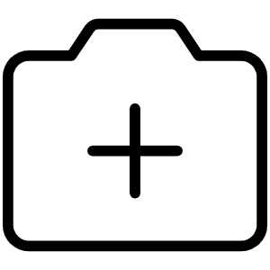 Camera Plus Thin Icon from Phosphor Thin Set