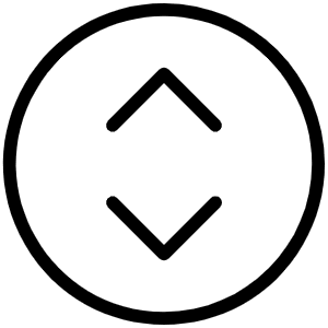 Caret Circle Up Down Thin Icon from Phosphor Thin Set