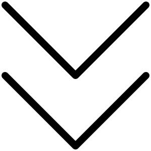 Caret Double Down Thin Icon from Phosphor Thin Set