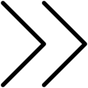 Caret Double Right Thin Icon from Phosphor Thin Set
