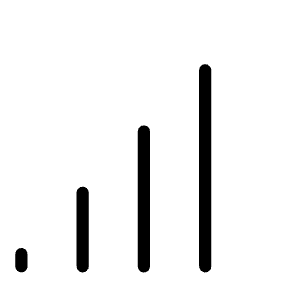 Cell Signal High Thin Icon from Phosphor Thin Set