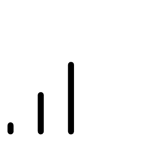 Cell Signal Medium Thin Icon from Phosphor Thin Set