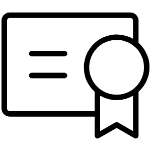 Certificate Thin Icon from Phosphor Thin Set