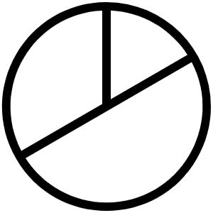 Chart Pie Thin Icon from Phosphor Thin Set