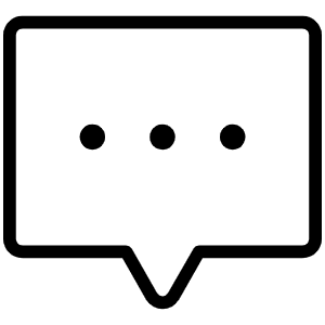 Chat Centered Dots Thin Icon from Phosphor Thin Set