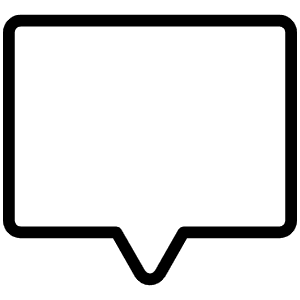 Chat Centered Thin Icon from Phosphor Thin Set