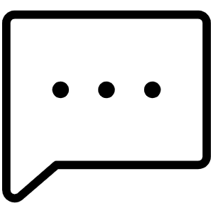 Chat Dots Thin Icon from Phosphor Thin Set