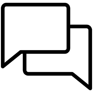 Chats Thin Icon from Phosphor Thin Set