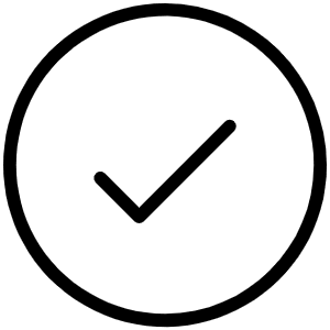 Check Circle Thin Icon from Phosphor Thin Set