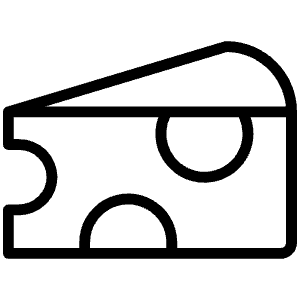 Cheese Thin Icon from Phosphor Thin Set